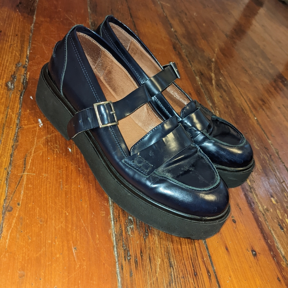 Free People Mary Jane Platform Loafers
